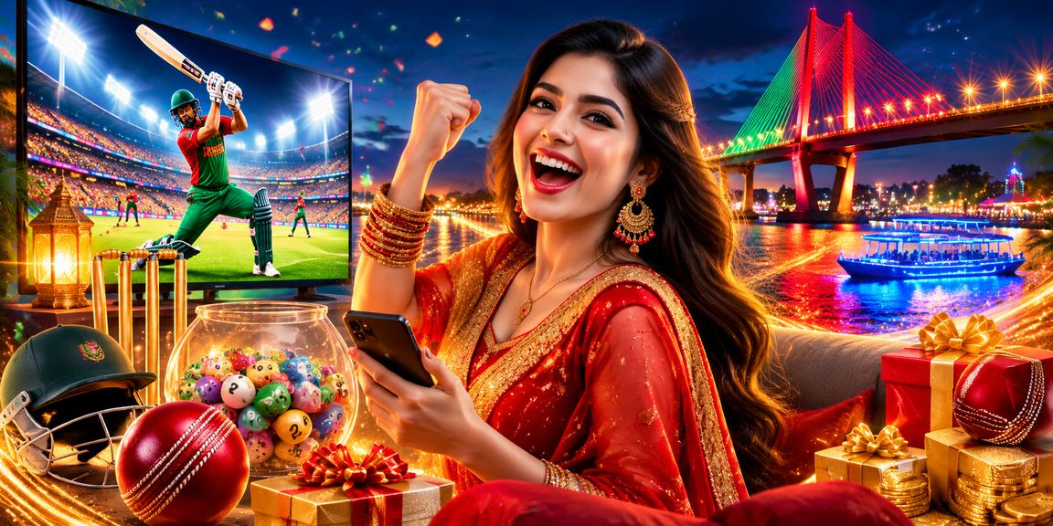 বরিশালে লাল-সবুজ পোশাকে একজন ব্যবহারকারী 3111 - এ ক্রিকেট বেটিং উপভোগ করছেন