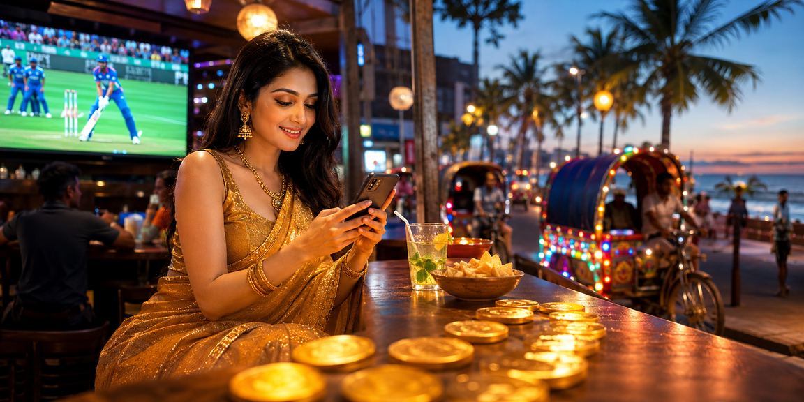ঢাকায় শাড়ি পরা একজন নারী 3111 প্ল্যাটফর্মে ক্রিকেট বেটিং উপভোগ করছেন