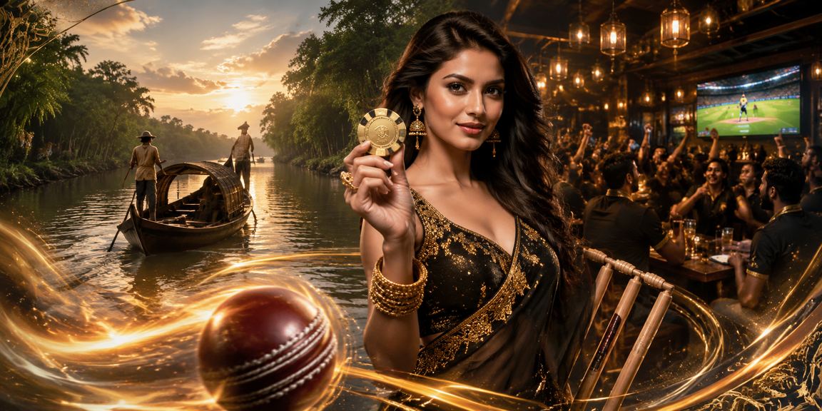 সুন্দরবনের পাশে একজন বাংলাদেশি মডেল 3111 ক্রিকেট বেটিং উপভোগ করছেন